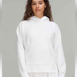 Lululemon Loungeful Hoodie White sz 10 NWT